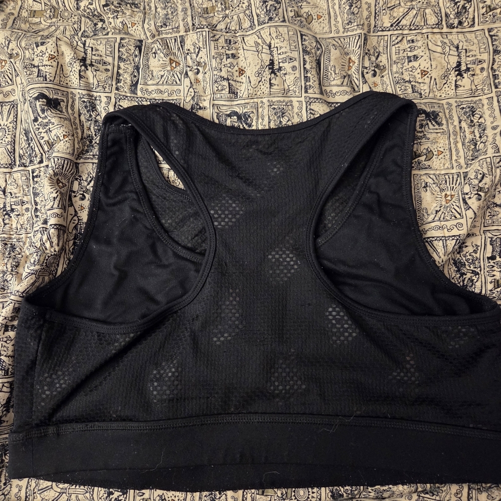Black Racerback Sports Bra